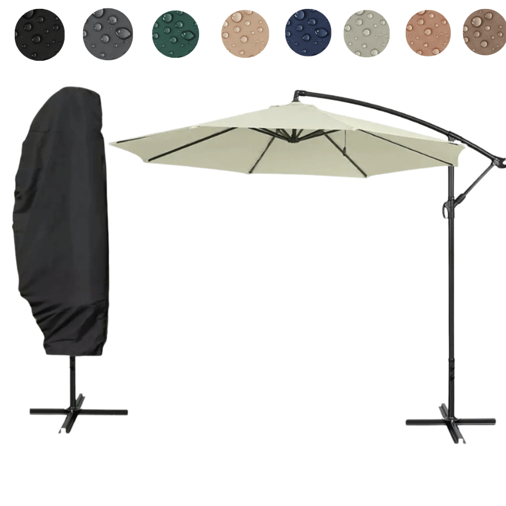 Ombrelone Guarda Sol 3 Metros Jardim Lateral Piscina com Capa