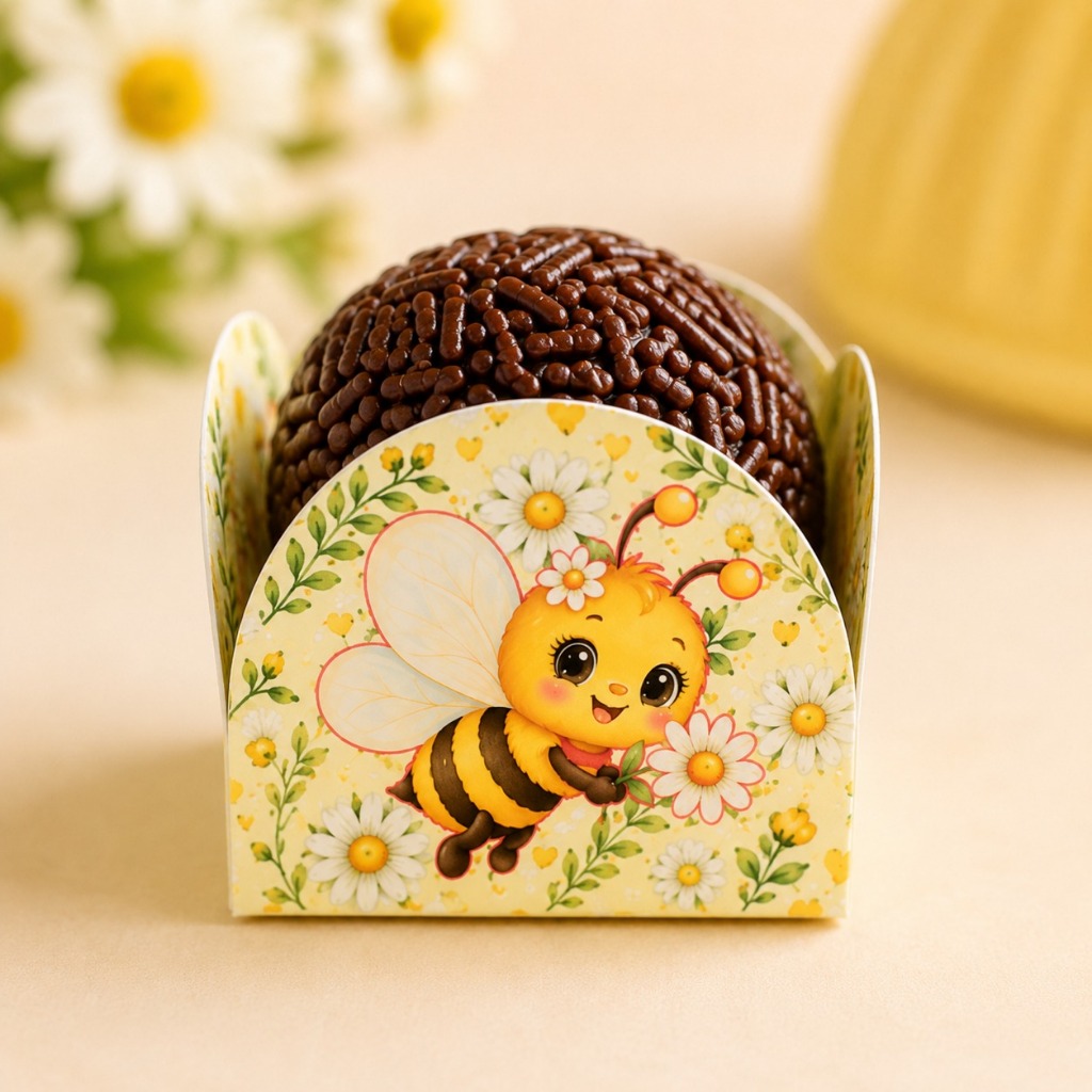 ENVIO SUPER RÁPIDO-  Forminhas Margaridas e Abelinhas- Porta Docinho Festa Infantil e Brigadeiro.