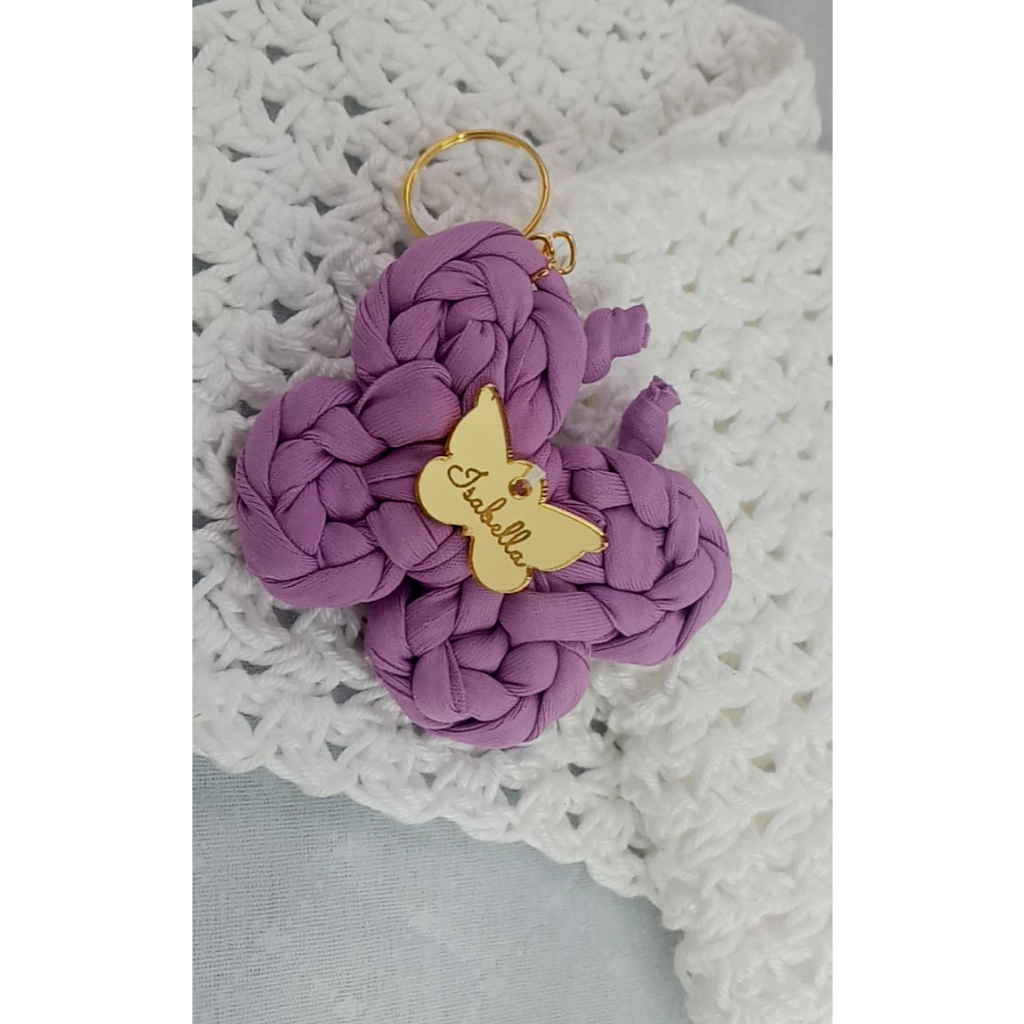 Lembrancinhas Chaveiro De Borboleta Personalizada Com Nome E Cor Maternidade Chá De Fraldas Jardim Encantado