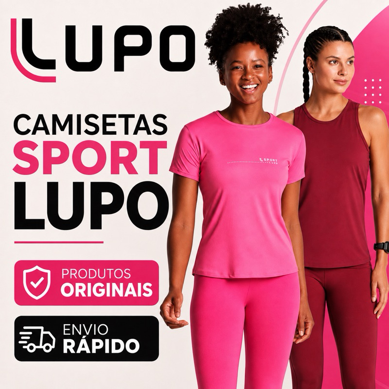 Camiseta e Regata Feminina Lupo Sport Original Dry Fit Academia Corrida Treino Fitness Caminhada Confortável