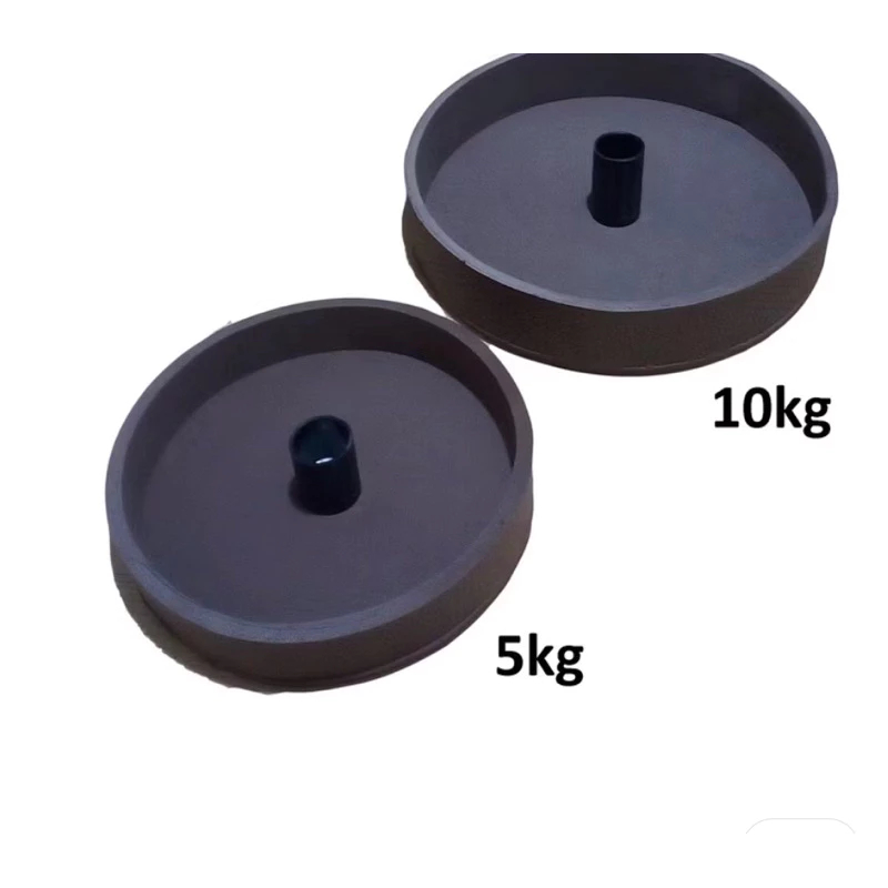 Formas anilhas de concreto Kit 10/5kg academia musculação crossfit