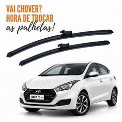 Par Palheta Limpador Parabrisa Hyundai Hb20 Hb20s 2012 2013 2014 2015 2016 2017 2018 2019