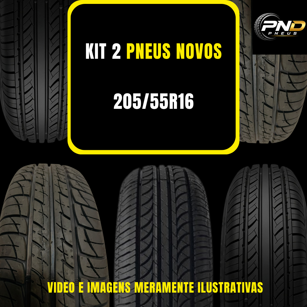 Kit 2 Pneus NOVOS 205/55R16 Aro 16