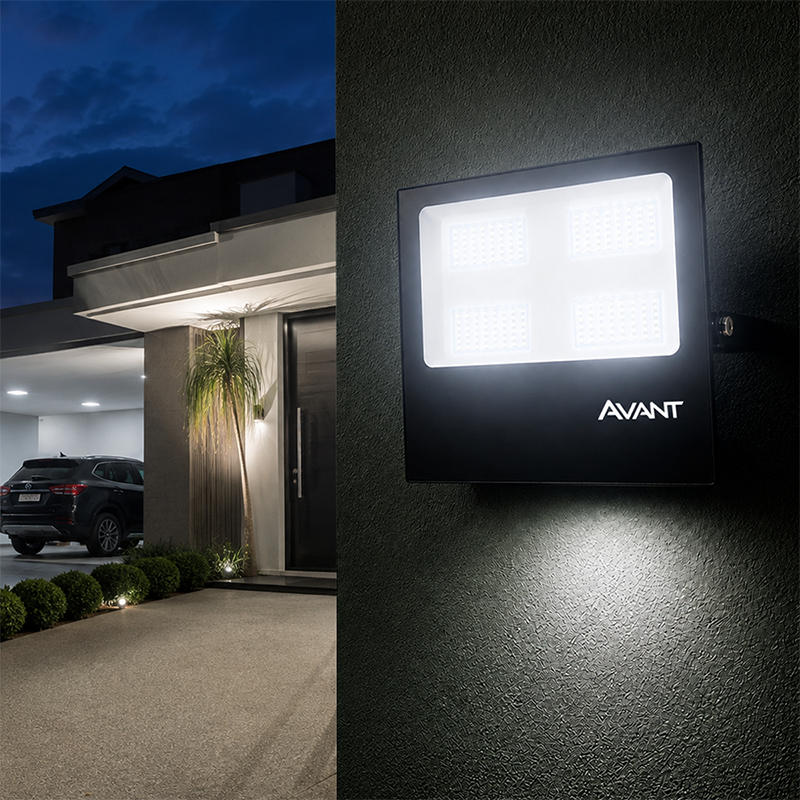 Kit de Refletor Led Slim 100w 200w 250w 6500k Branco Frio Bivolt 2, 3 ou 4 Unidades Avant · foto 2