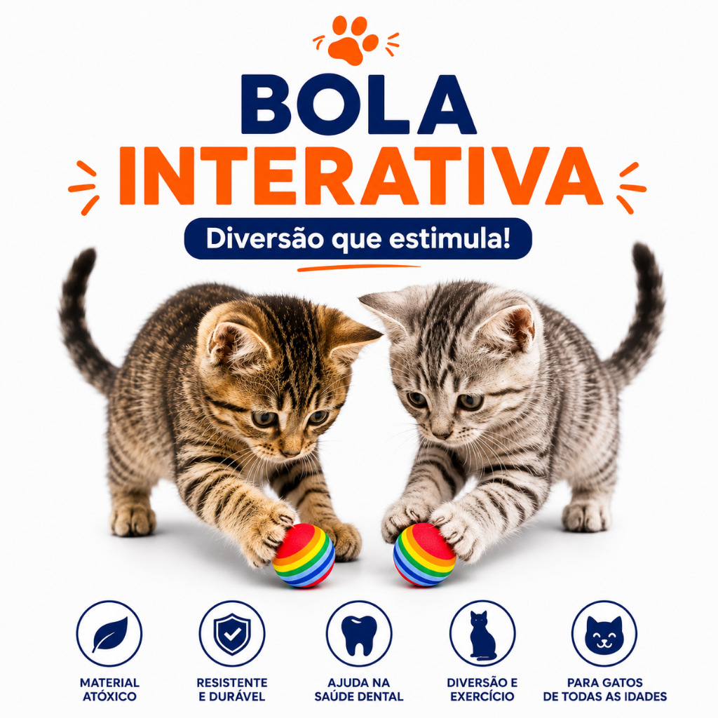 Kit Brinquedo Para Gatos Bolinha EVA Com Pena Interativo Anti Estresse Filhotes Western Pet 5 10 15
