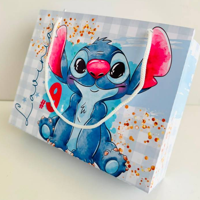 Sacolinha personalizada Stitch 02 - lembrancinha para aniversario- sacolinha surpresa