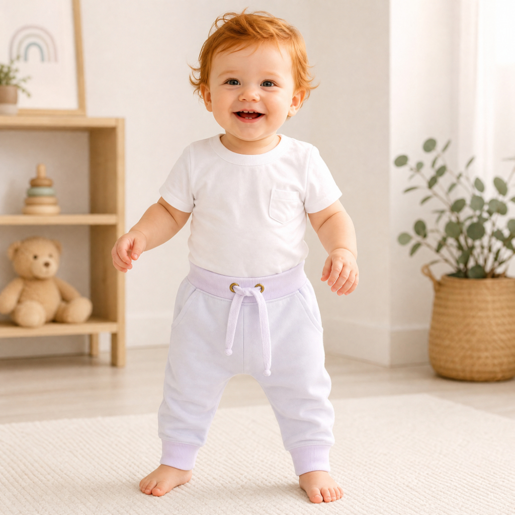 Calça de Menino Bebê e Infantil Jeans Branca Maternidade Roupa Batizado Natal Ano Novo