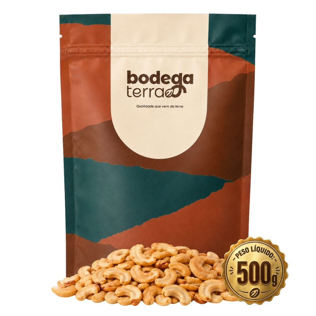 Castanha De Caju Em Banda 1Kg ou 500g Sem Glúten Premium Saco Snack Saudável Super PremiumPremium