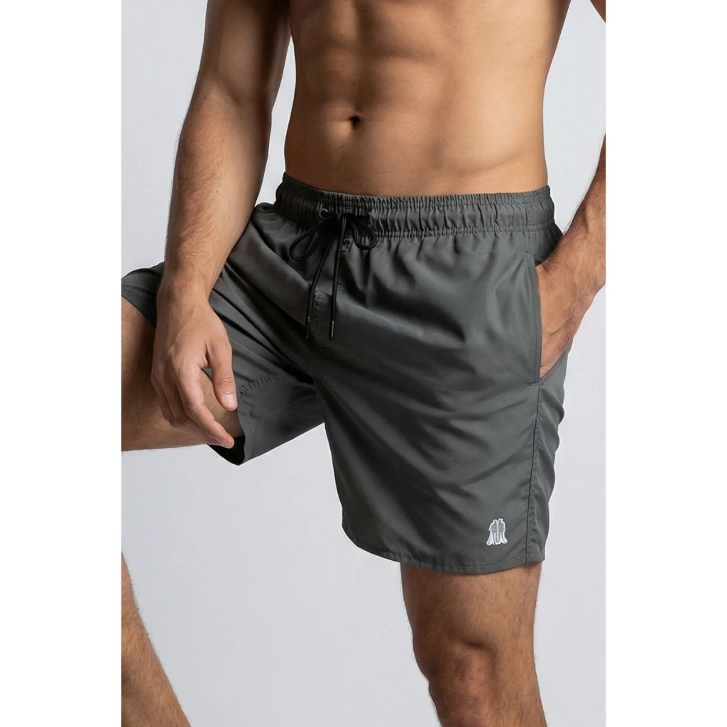 Short Vôlei Liso Polo Wear Chumbo
