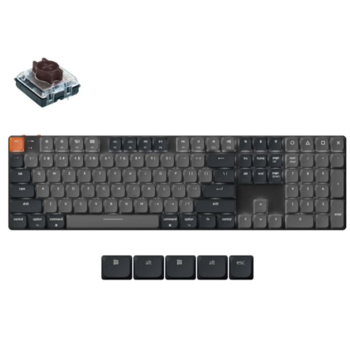 ⌨️ Teclado Mecânico Slim  Full Size - Conforto e Praticidade