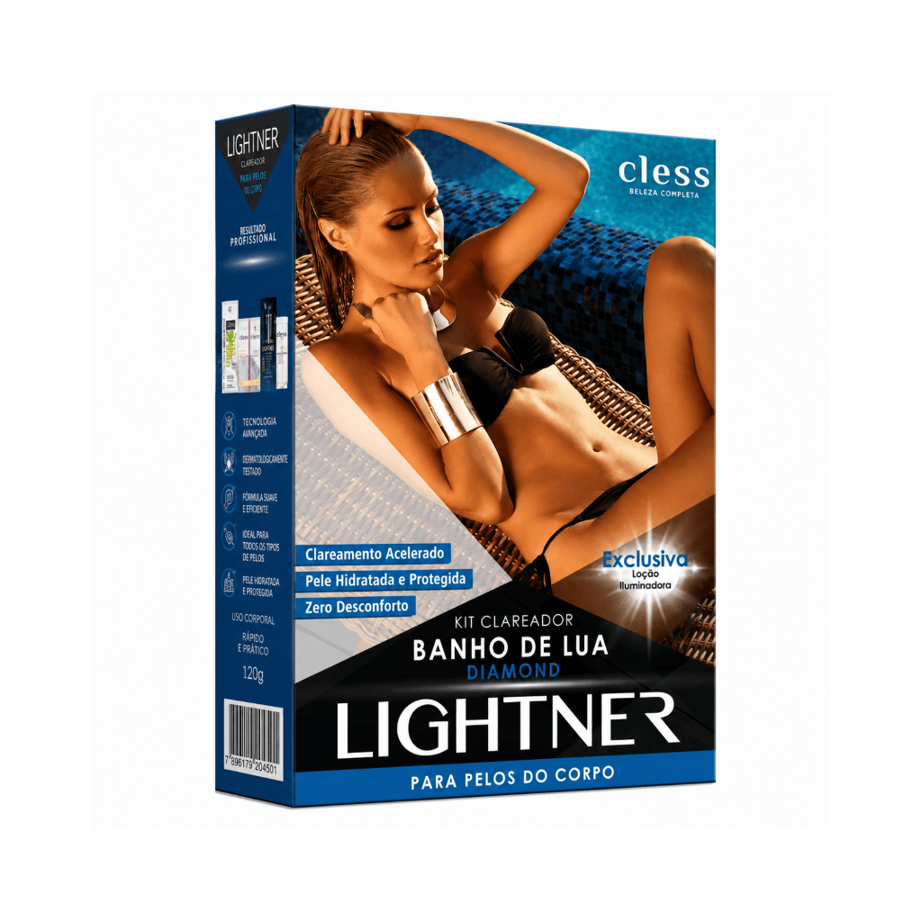Lightner Kit Descolorante para pelos Corporal Banho de Lua Diamond