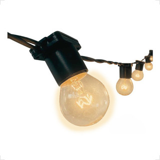 Varal de Luzes até 30 Metros Externo Bivolt Cordão E27 Evento Varanda Quintal LED ou Incandescente