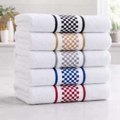Kit 5 ou 3 Panos de Prato / Copa Atoalhados Premium 100% Algodão Cozinha Felpudo - 40x60