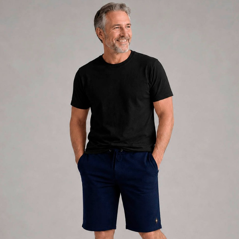 Conjunto Masculino 2 Peças Camiseta e Bermuda Casual Moderna