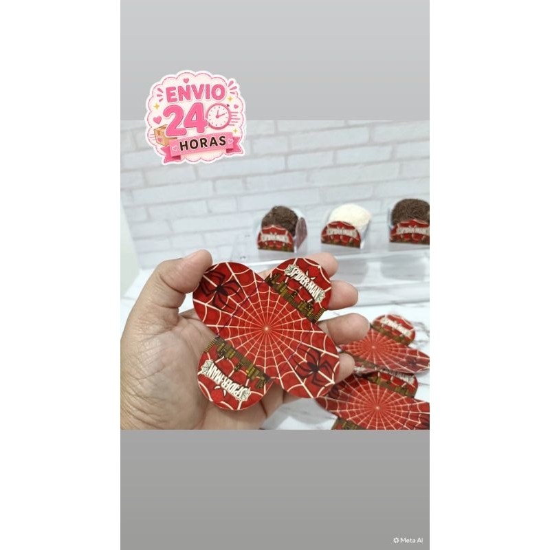 Forminha de Doces Homem Aranha Personalizada| Lembrancinha de Festa| Aniversário