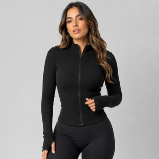 Casaquinho Jaquetinha Ziper Frontal Treino Academia Esportiva Casaco Jaqueta Feminina