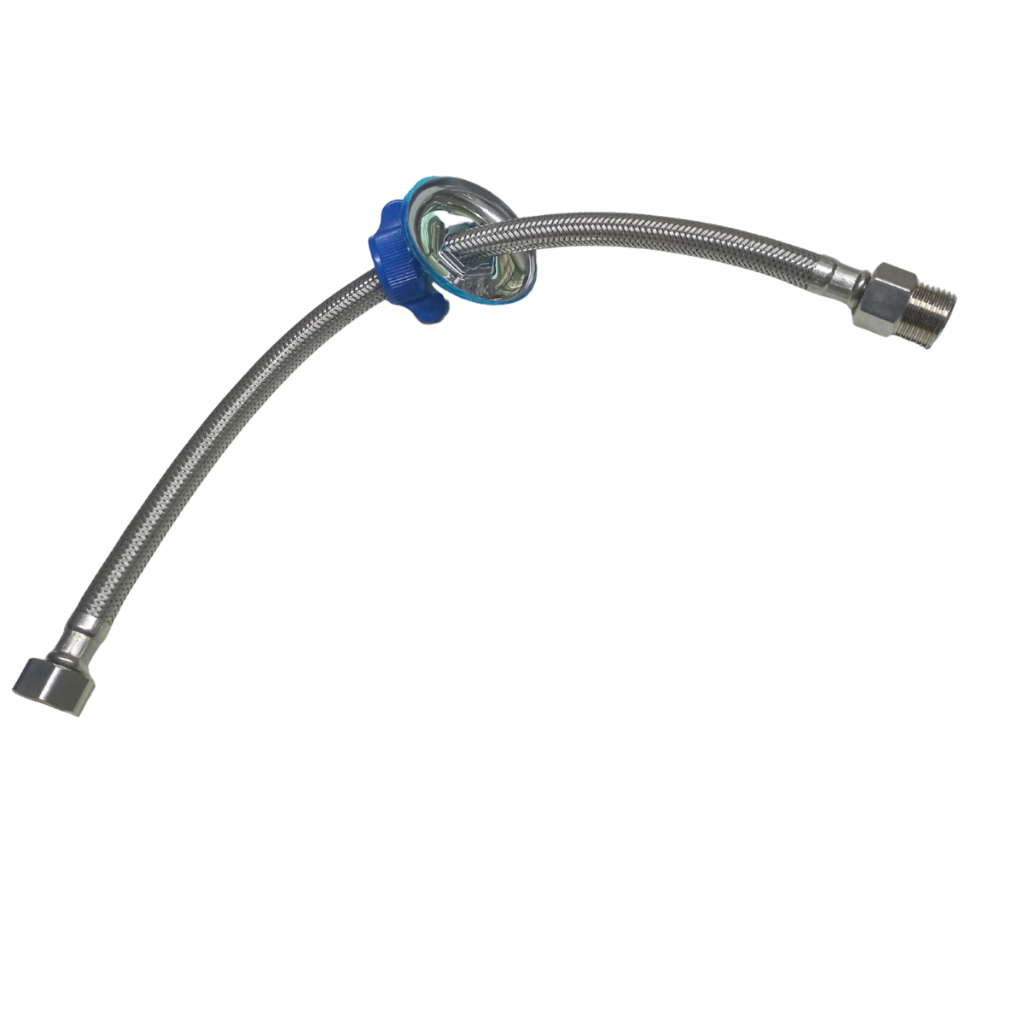 Mangueira Flexível de Inox 40cm para Água quente e Fria