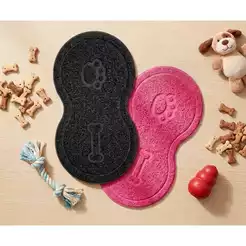 TAPETE PET COMEDOURO IMPERMEÁVEL 46x26cm - Chega de Bagunça na Hora da Comida!