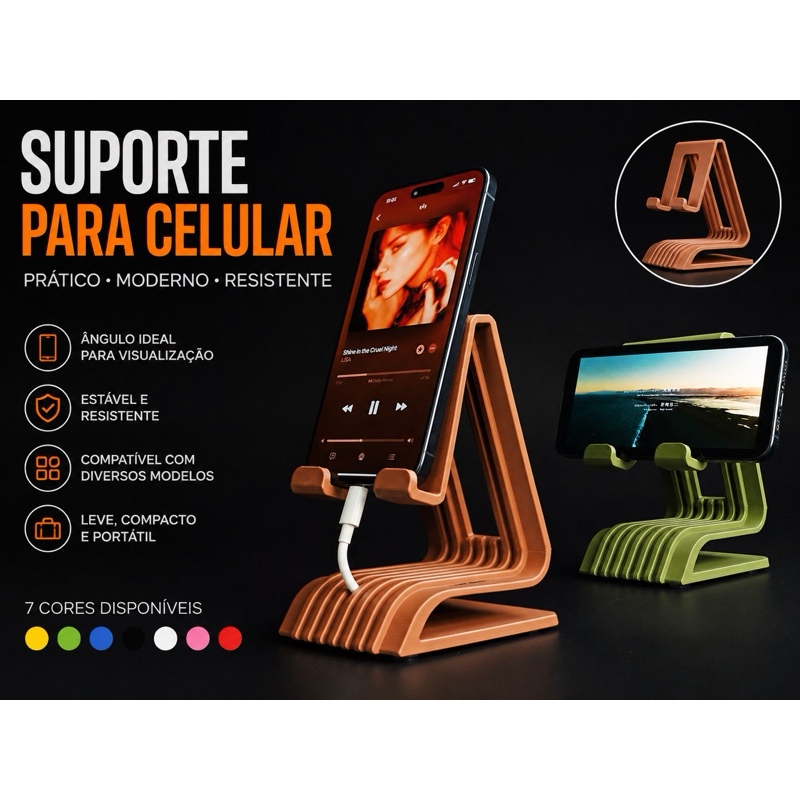Suporte celular, suporte de mesa, apoio para celular, suporte smartphone, porta, suporte para mesa, acessório celular