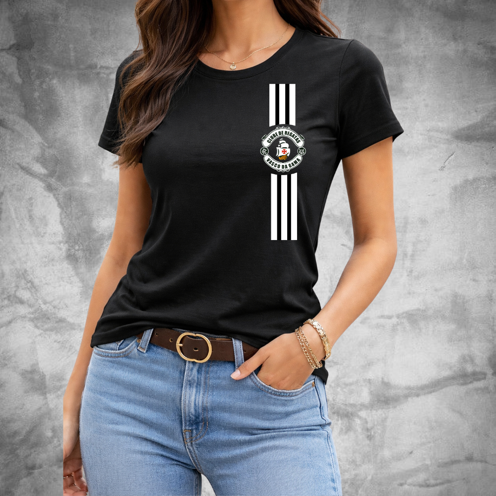 Camisa Camiseta Vasco da Gama Time Futebol Malha Premium 30.1 Lançamento Novidade