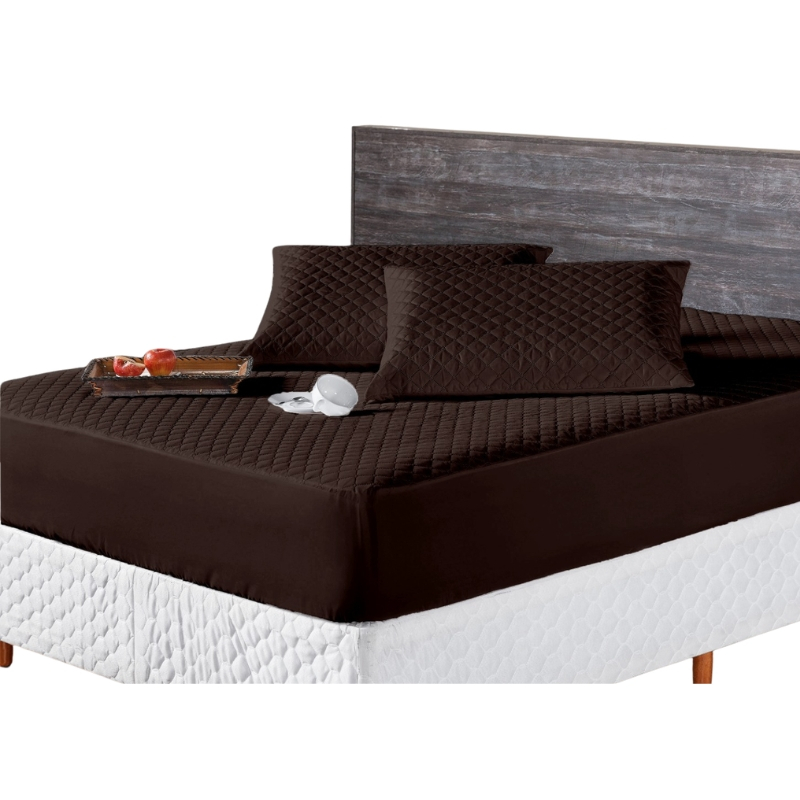 Capa Para Colchão Impermeavel Casal Matelado Com Elastico Decoração Quarto