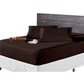 Capa Para Colchão Impermeavel Casal Matelado Com Elastico Decoração Quarto