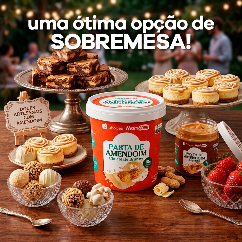 Pasta de Amendoim Chocolate Branco 500g - Manicrem · foto 2