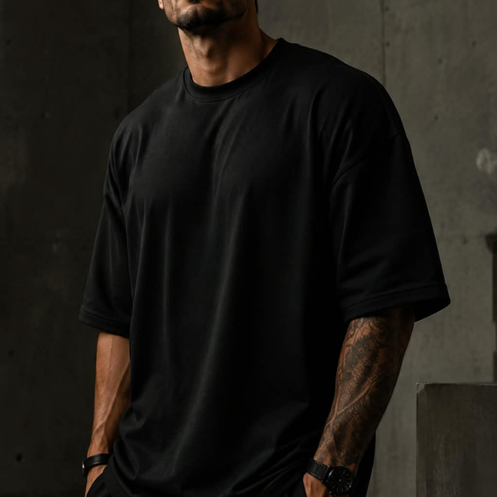 Camiseta Oversized Masculino/Feminino Academia Larga Streetwear Oversize Algodão Lisa Básica Casual