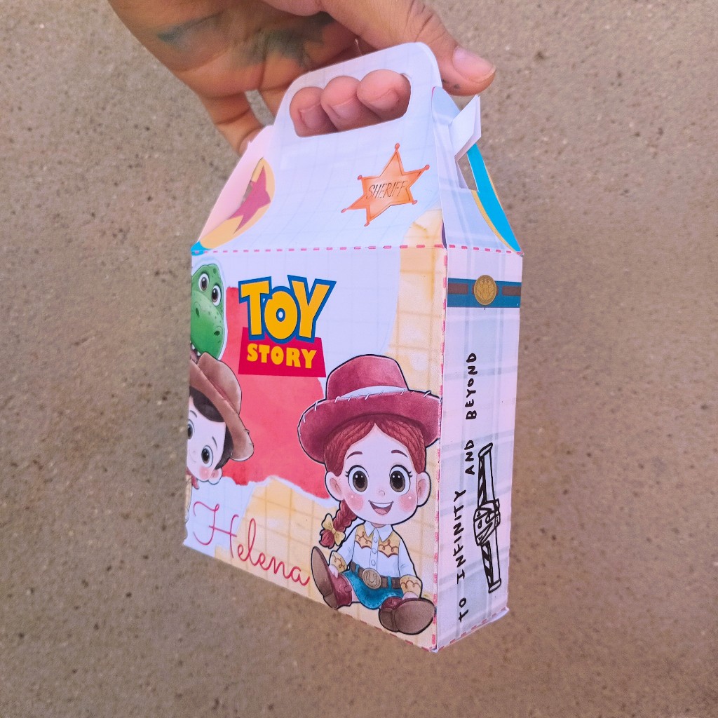 Maletinha Personalizada Toy Story - Lembrancinha Festa Infantil - Maletinha para aniversario Toy Story C/ Nome e idade