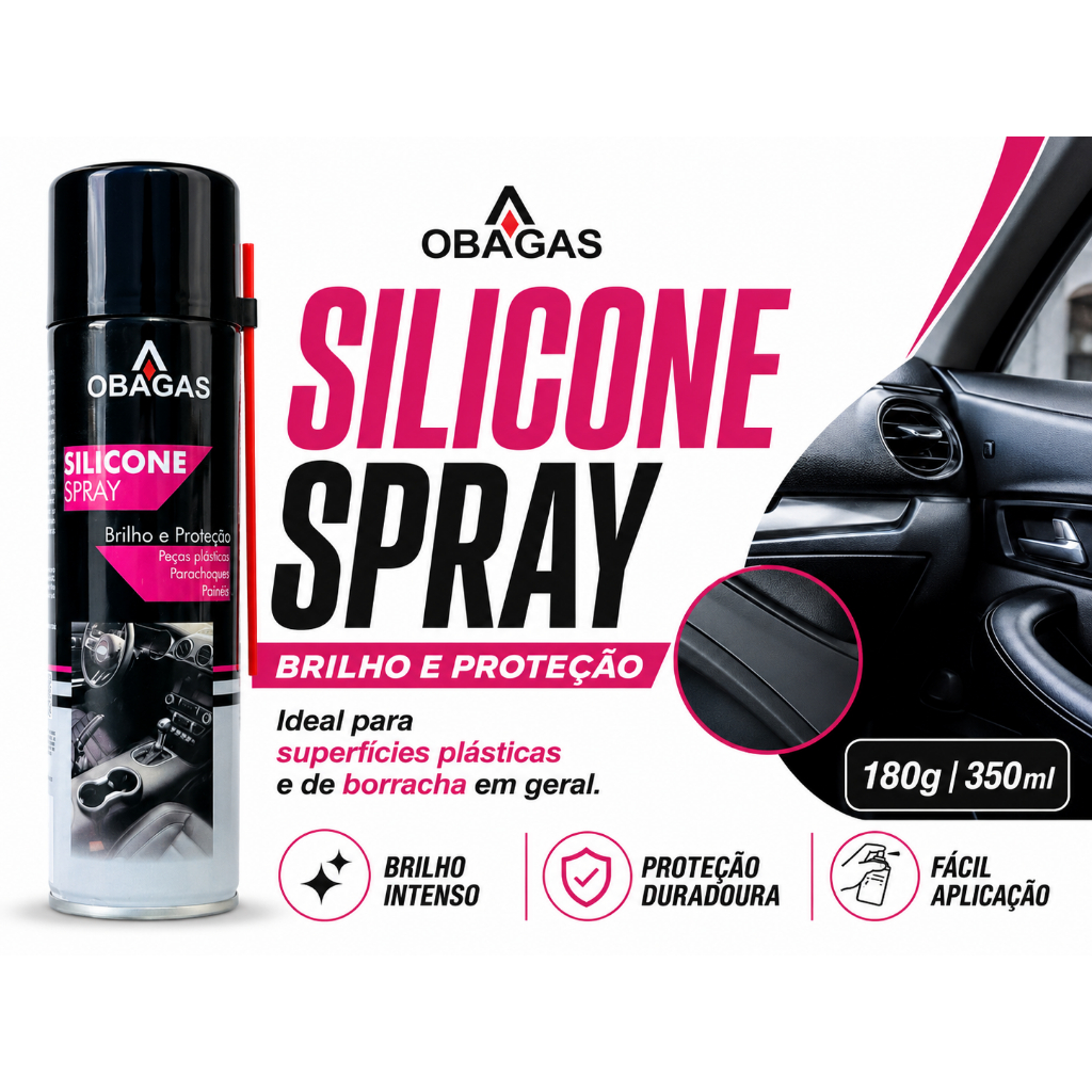 Silicone Spray Finalizador Alta Performance Brilho e Proteção