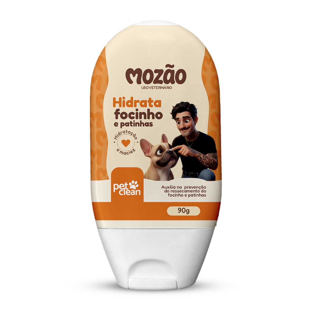 Hidratante de Focinho/Patinhas Pet Clean Mozão Cães e Gatos