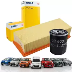 Kit troca Filtro Oleo e Ar Fiat Mobi 1.0 1.4 8v 2011 até 2017 Kit Original Mahle LX3115 + OC600