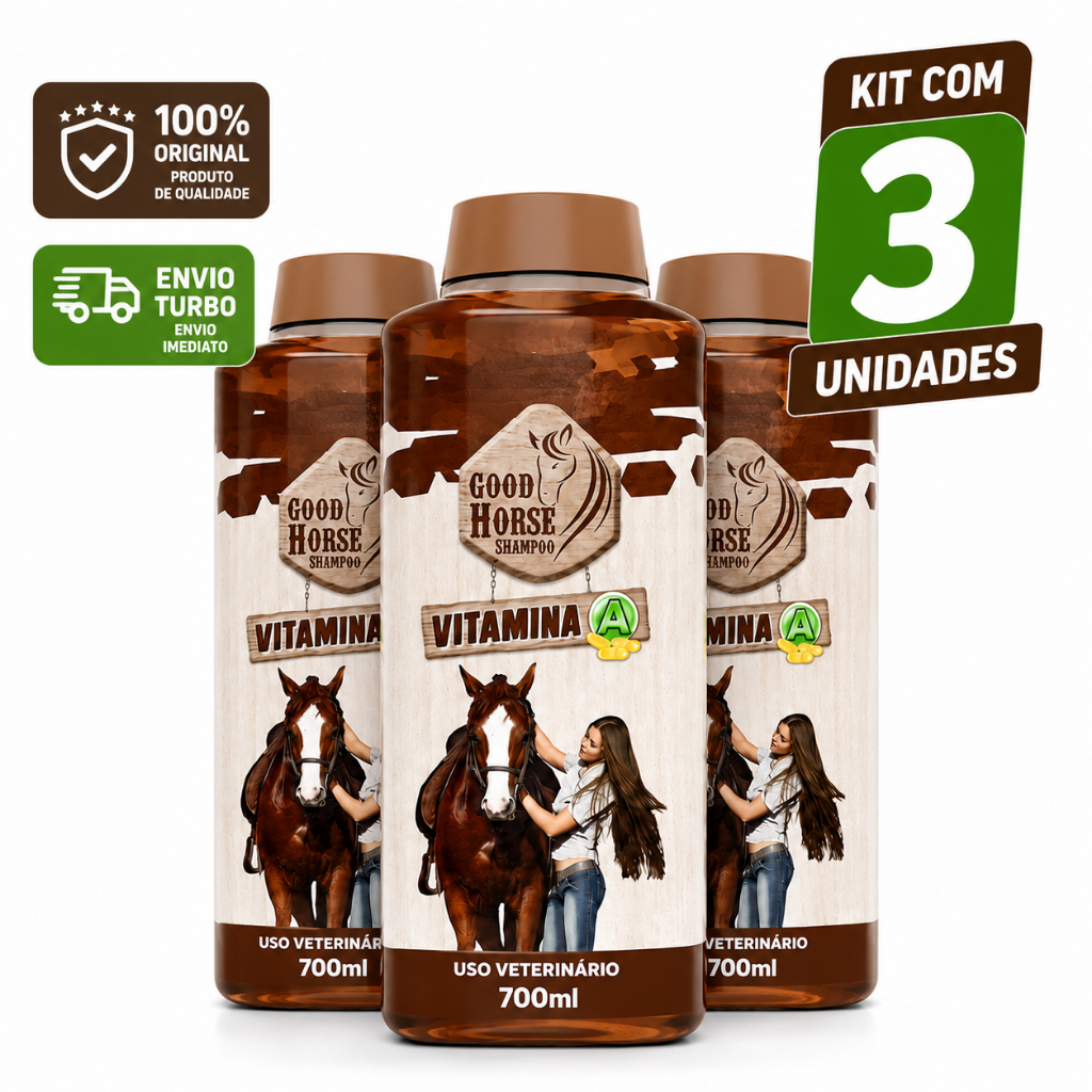 Shampoo Good Horse 700ml Cavalo Gold Vitamina A