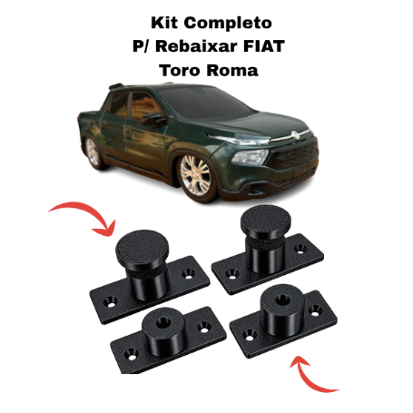Kit p/ REBAIXAR Fiat TORO ROMA Miniatura