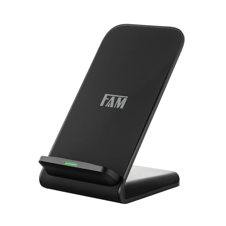 Carregador Sem Fio por Indução 15W FCA-QW18 FAM Compacto Wireless Charger para Celular Smartphone Samsung iPhone Xiaomi