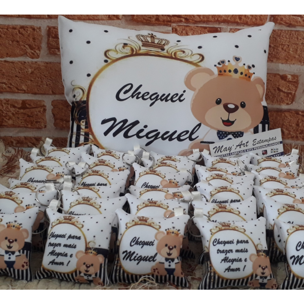 50-Almochaveiro Personalizado Chaveiro Lembrancinha Chaveiro chá de Bebe e Aniversário