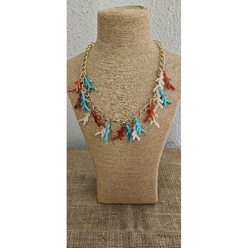 Colar Choker Folheado Verão Moda Praia Concha Peixe