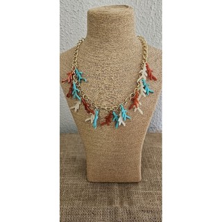 Colar Choker Folheado Verão Moda Praia Concha Peixe