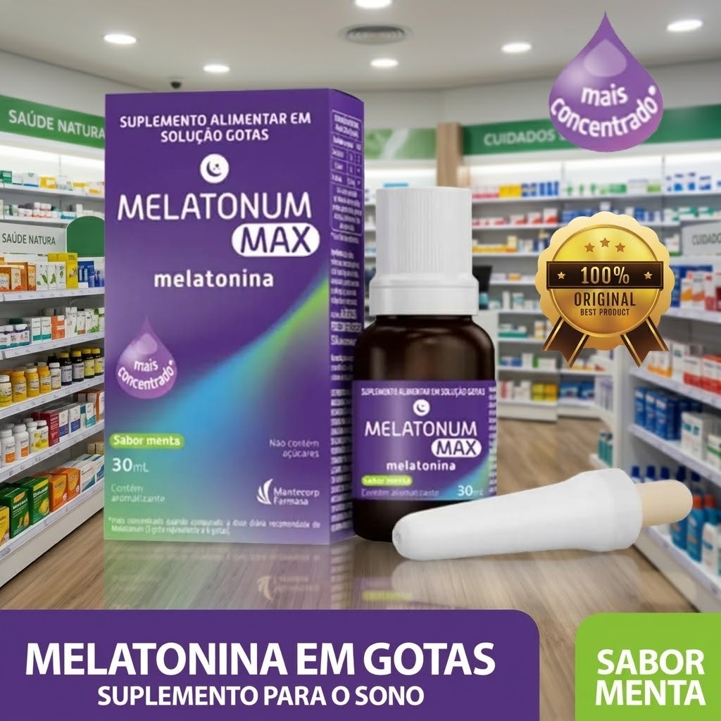 Melatonum Max - Menta - Melatonina - 30ML