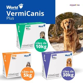 Vermífugo VermiCanis Plus 5,10,30Kg World para Cães