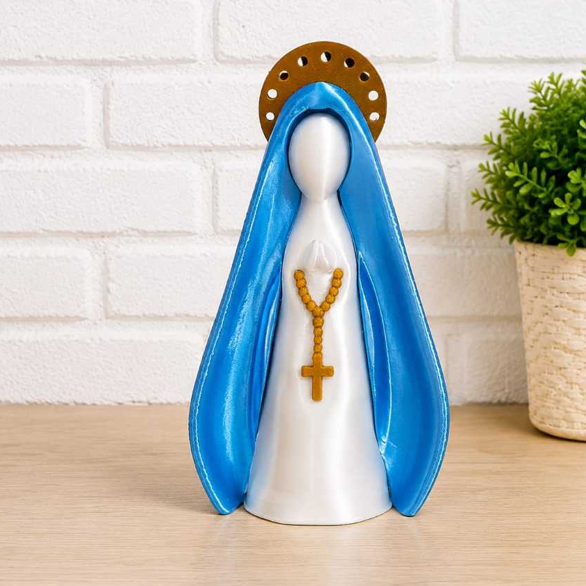 Nossa Senhora Aparecida imagem religiosa santa decorativa decoração católica presente fé e proteção Nossa Senhora
