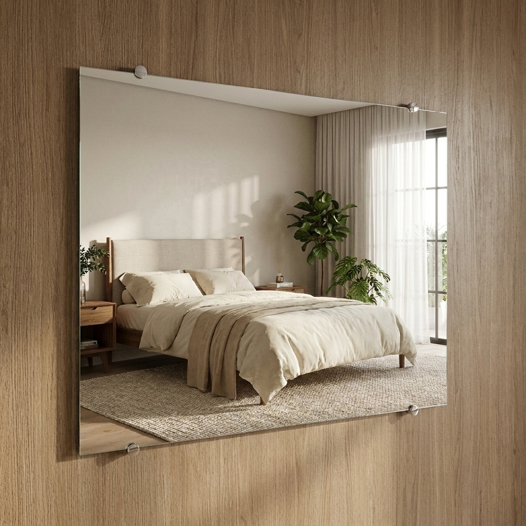 Espelho Grande Retangular 100x80cm Corpo Inteiro Para Quarto Sala Banheiro Penteadeira Decoração