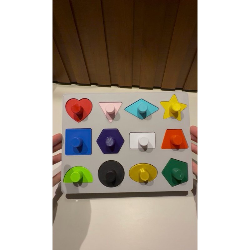 Brinquedo Educativo Montessori 3D Formas Geométricas e Cores – Encaixe Infantil | Coordenação Motora e Raciocínio