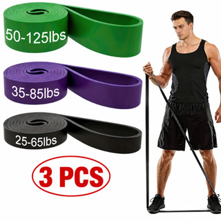 Super Band Elástico Crossfit Extra Forte Faixa de Resistência Academia Treino Kit 3 ou 1 Unidades
