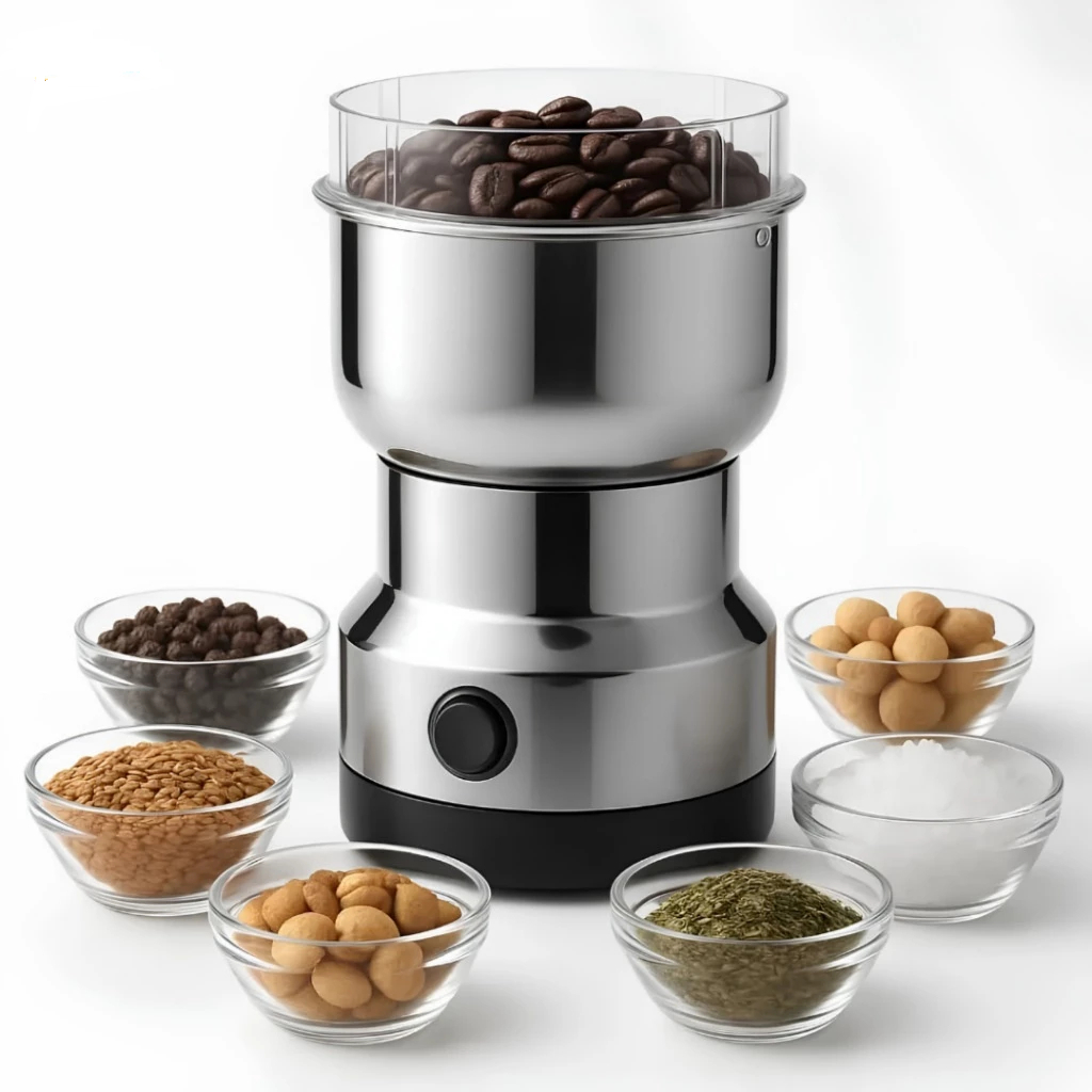 Moedor Elétrico De Café E Grãos Tomate 240W Inox 8 Lâminas