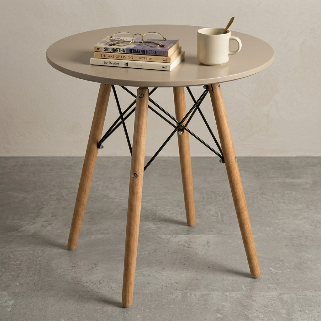 Mesa Redonda Eames Eiffel De Canto 70cm-Utilidades
