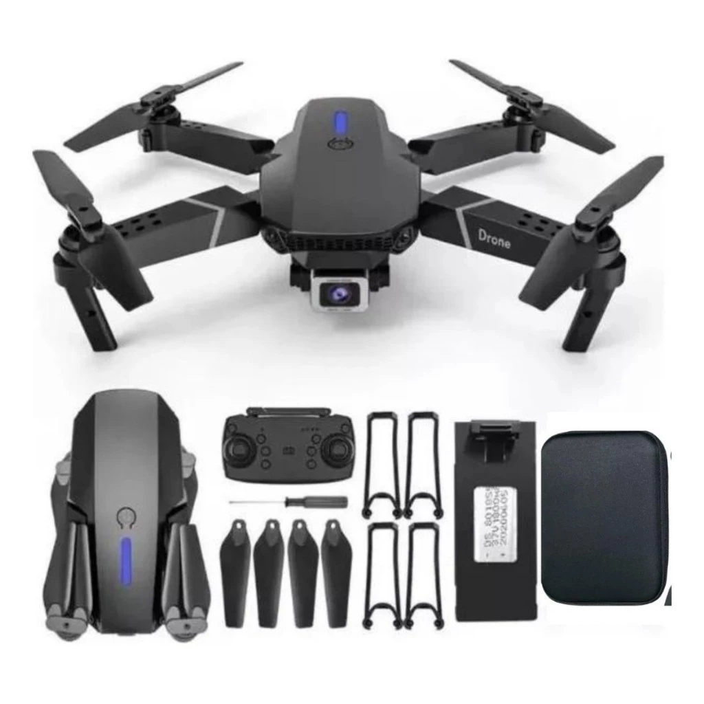 Drone Mini E99 Pro Camera 4k Com 1 Bateria Wi-fi Preto