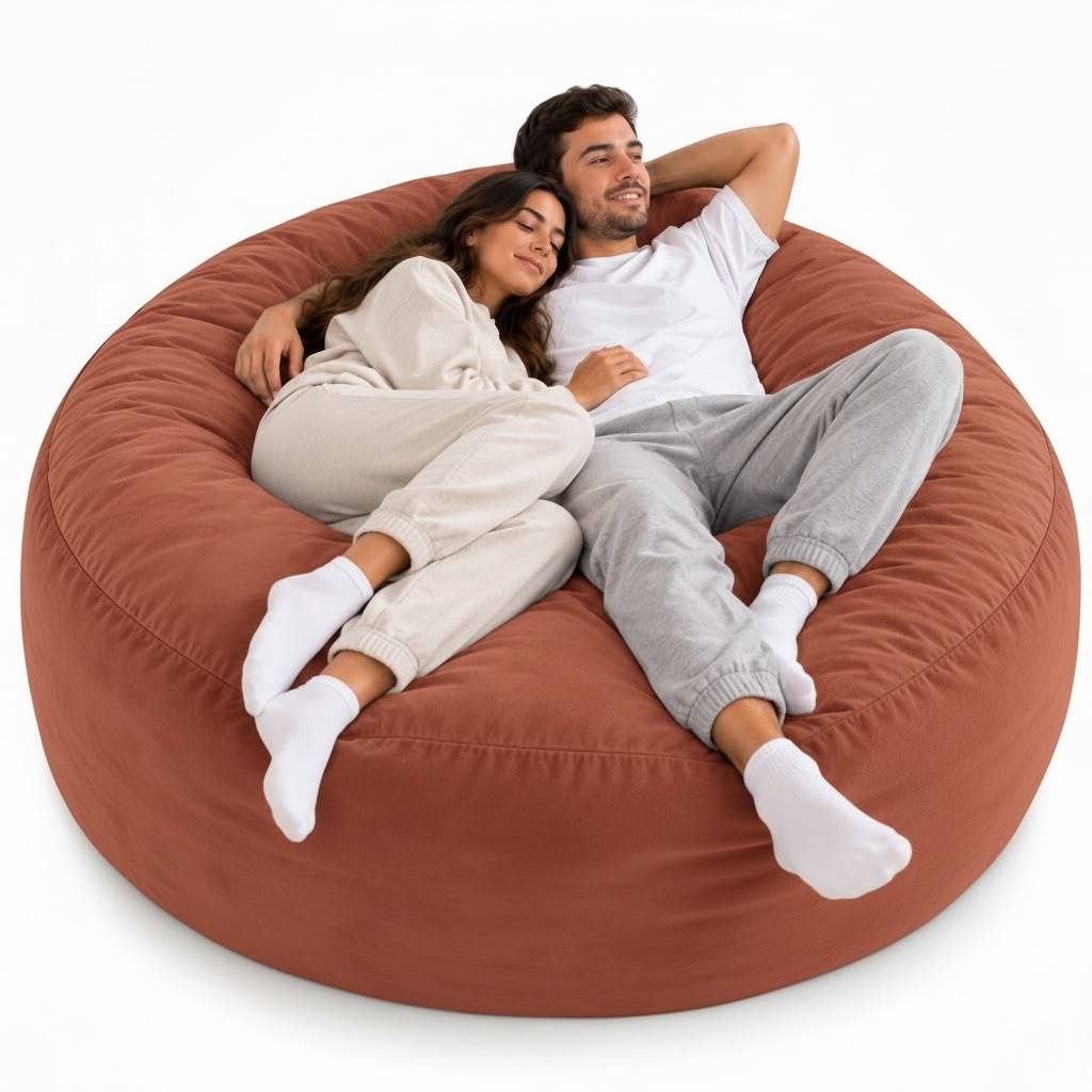Puff Gigante Duplo Para Chalé Pousada Hotel Recepção Sofá Área de Descanso e Quarto Cadeira Gamer - Sentta Furniture