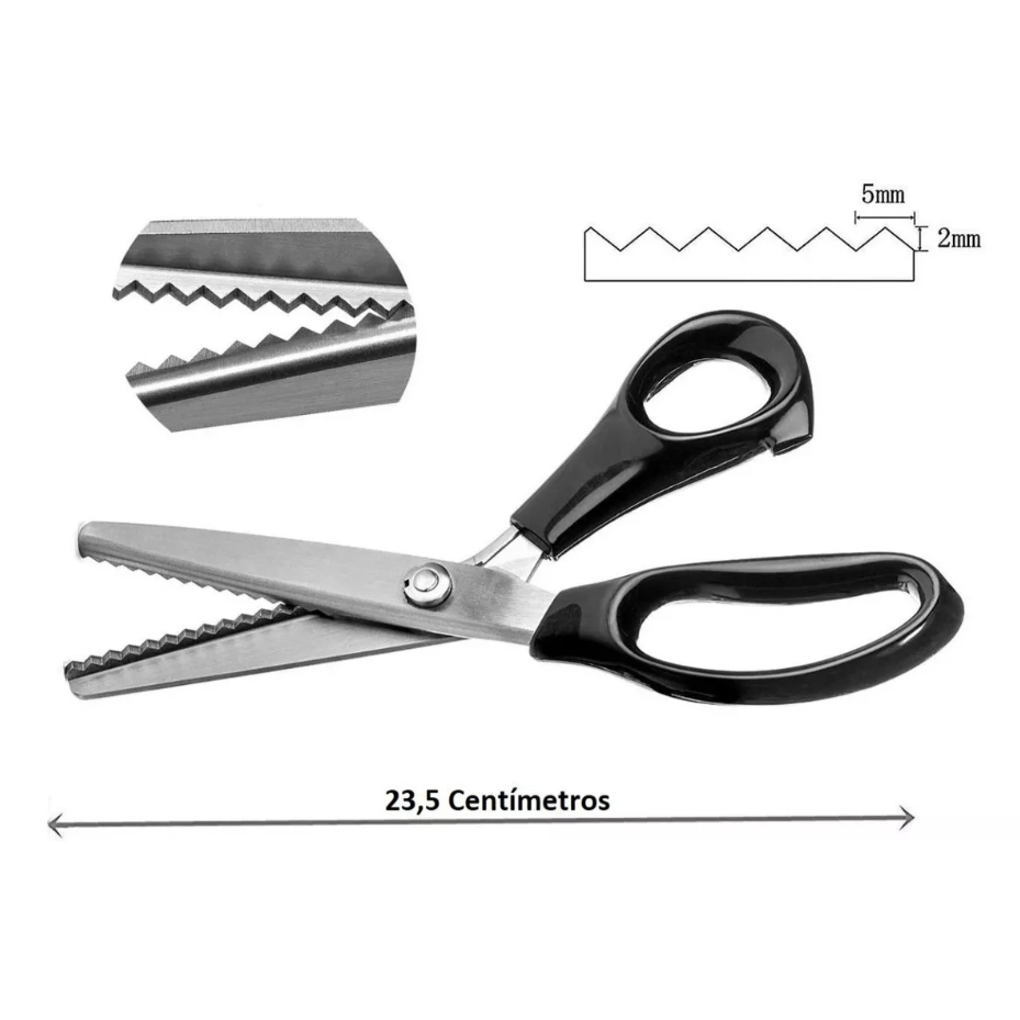 Tesoura De Picotar Picote Corte Profissional Zig Zag - Artesanato Lanmax — imagem 2 de 2