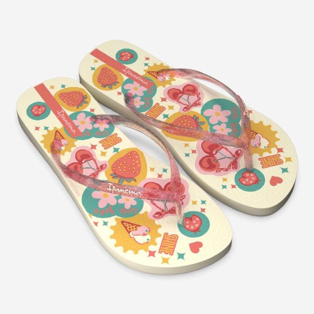 Chinelo Infantil Menina Ipanema Temas Colorido Não Escorrega Original